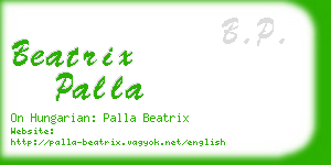 beatrix palla business card